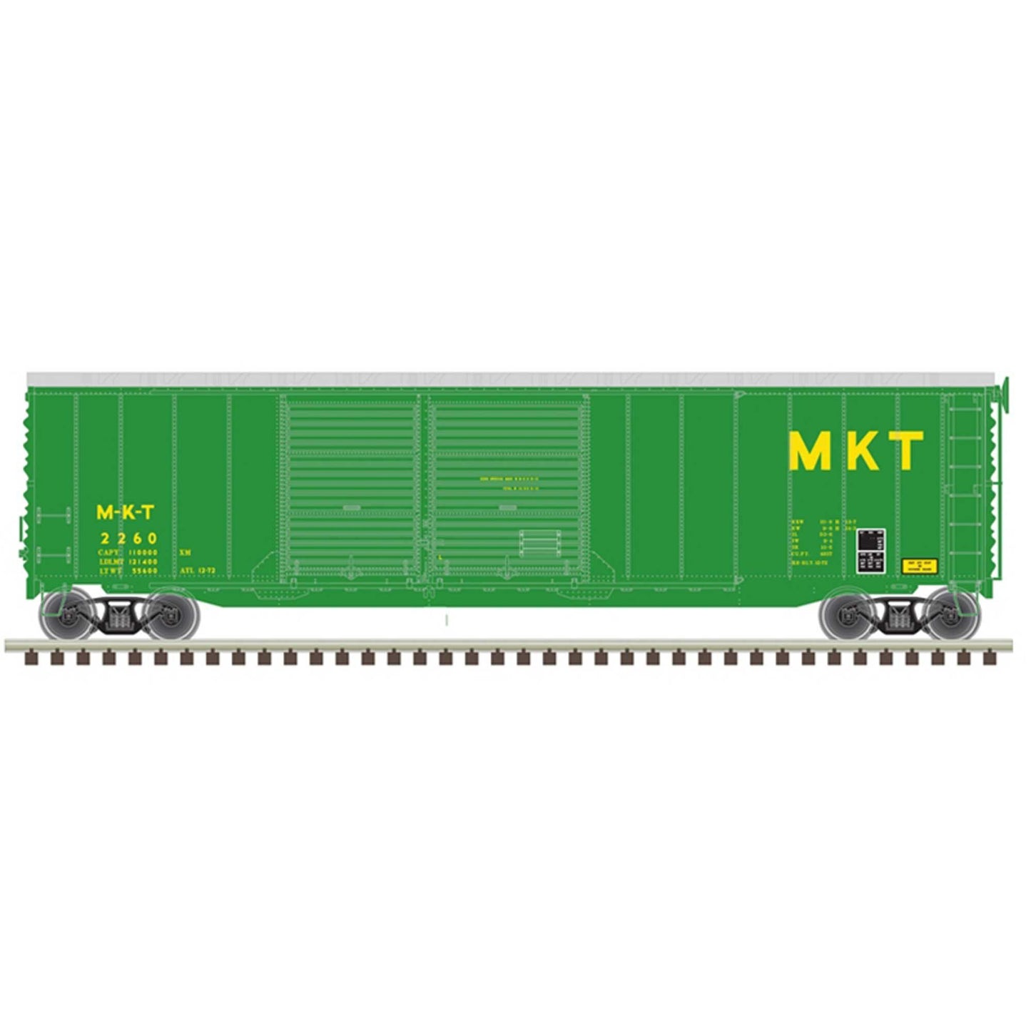 HO 50' Postwar Box Car Missouri-Kansas-Texas 2285 (ATL20006589)