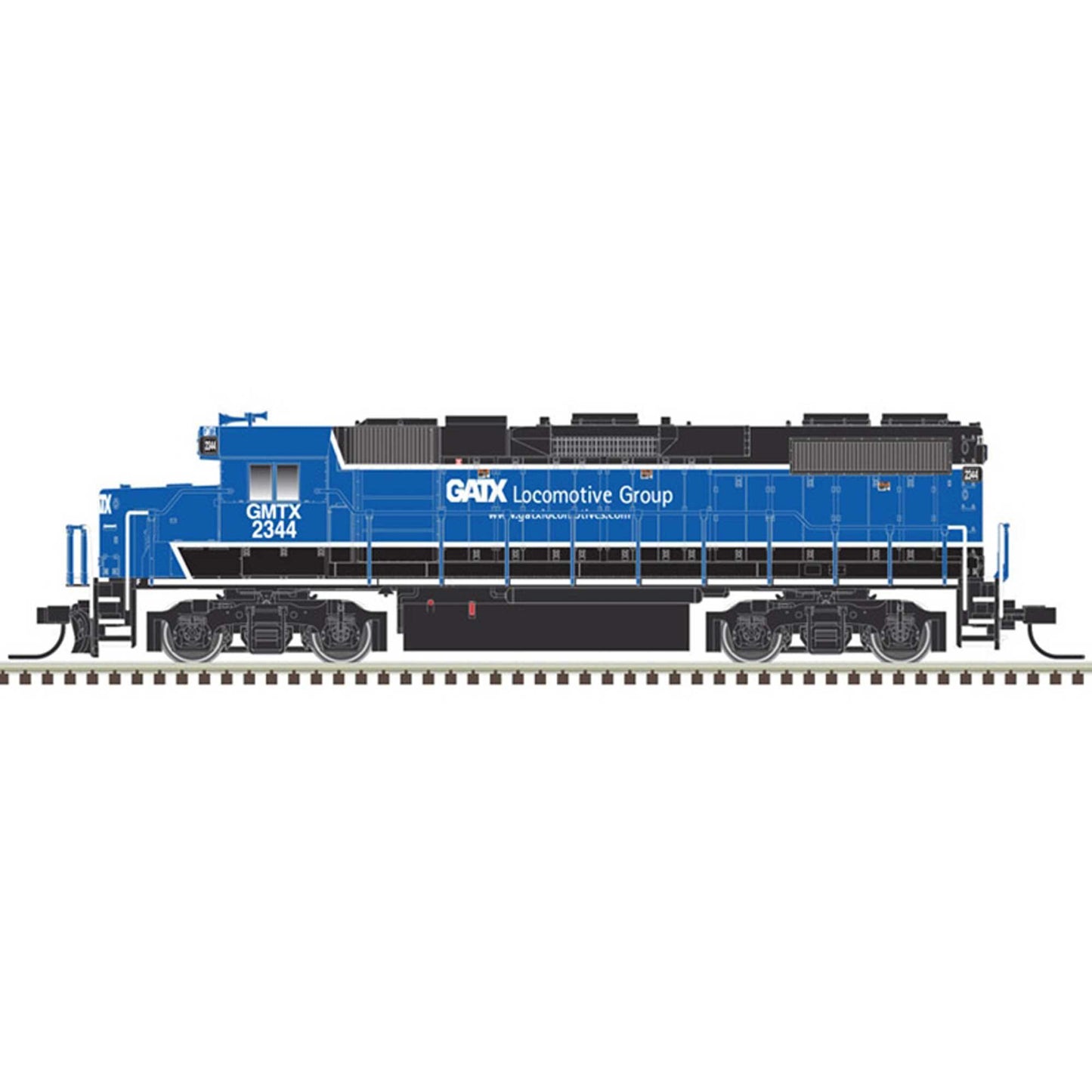 N GP38-2 Phase II GMTX #2346 Locomotive Blue/White/Silver (ATL40004821)