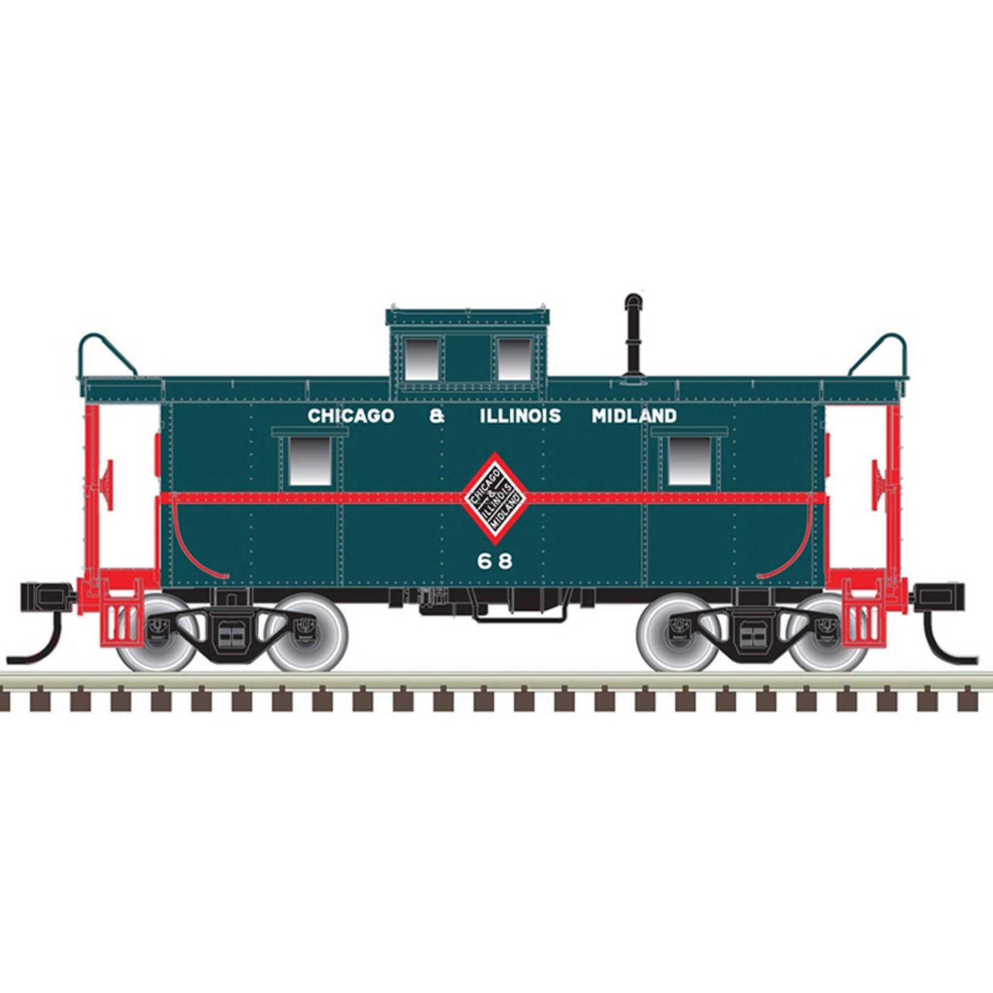 N C&O Cupola Caboose Chicago & Illinois Midland 70 (ATL50006031)