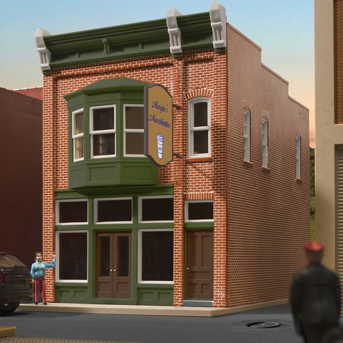 O Scale Margie's Macchiatos Coffee Shop Kit (ATO66910)
