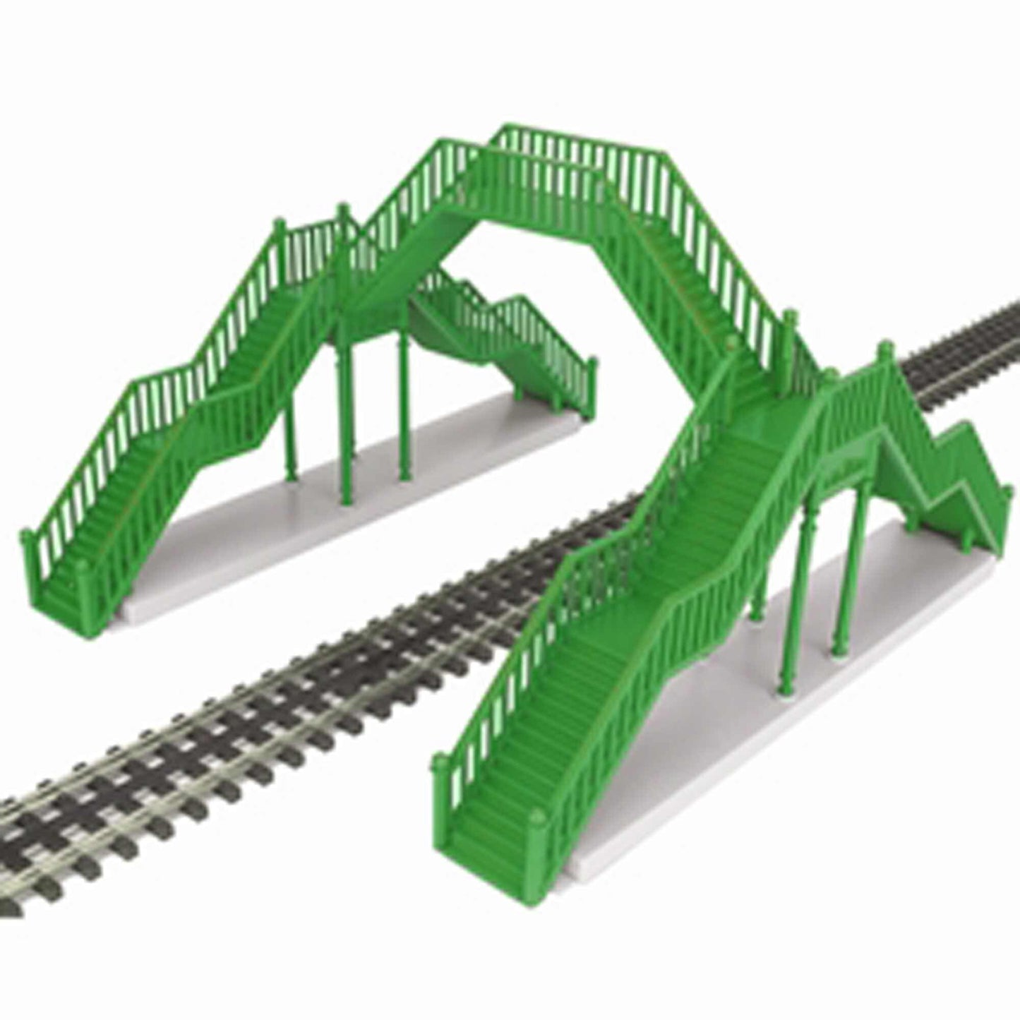 O Scale Single Track Pedestrian Crosswalk - Green (ATO669172)