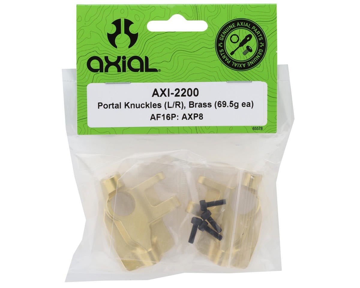 Portal Knuckles (L/R), Brass (69.5g ea), AF16P: AXP8 Gilamon (AXI-2200)