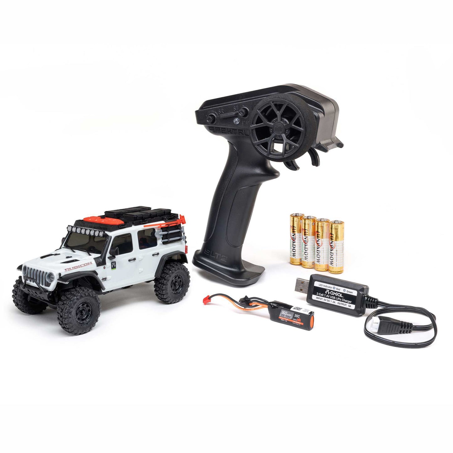1/30 SCX30 Jeep JLU Wrangler Ready to Run with Battery and Charger (White) (AXI-2261T2)_1