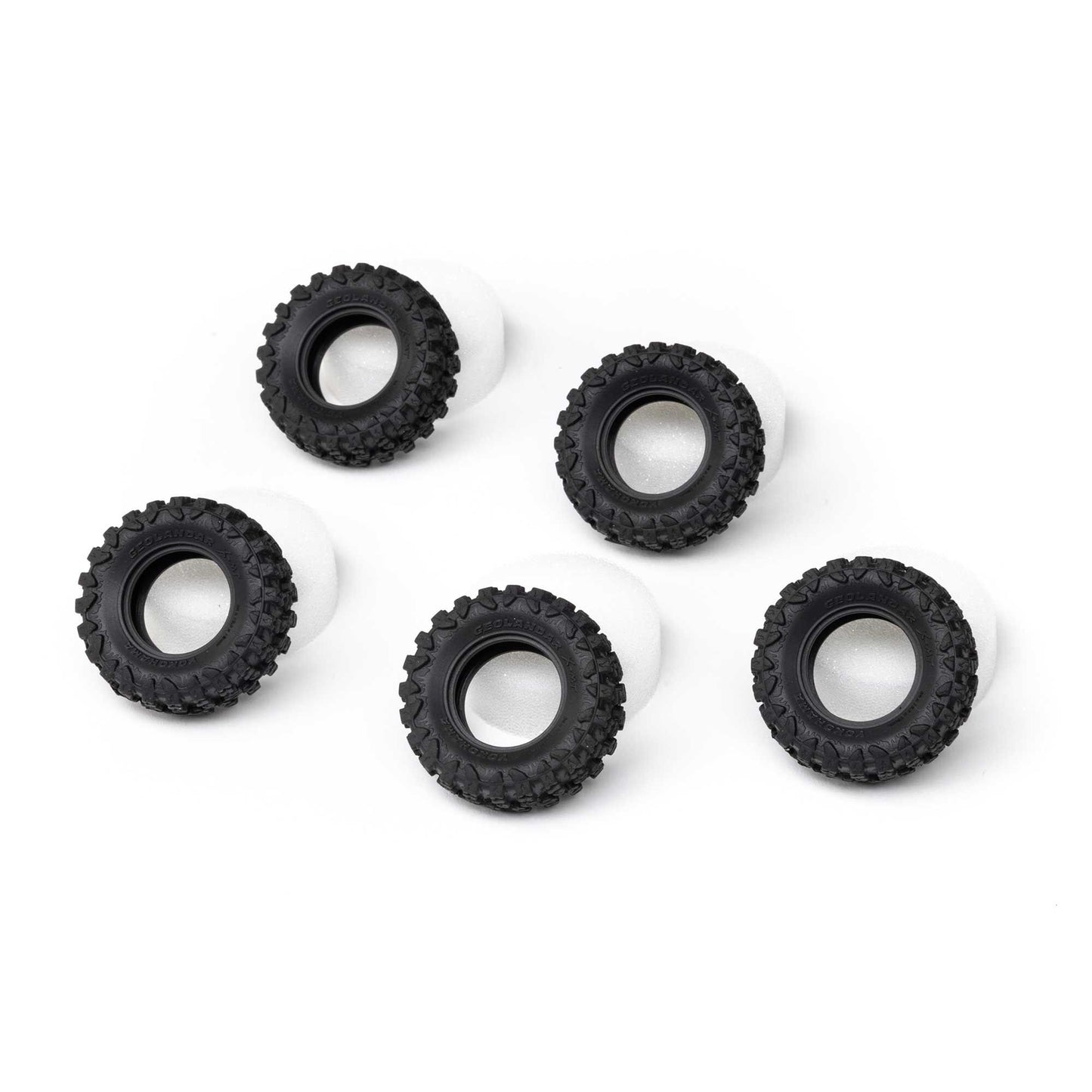 Geolandar XMT Tires with Foam Inserts for SCX30 (5) (AXI-3315)