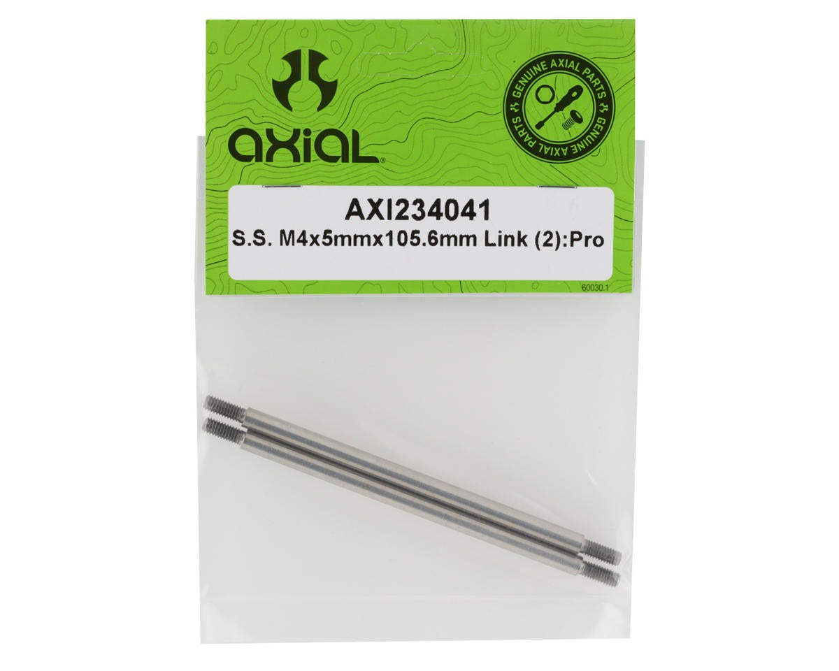 M4 x 5mm x 105.6mm Stainless Steel Links for 1/10 SCX10 PRO (AXI234041)