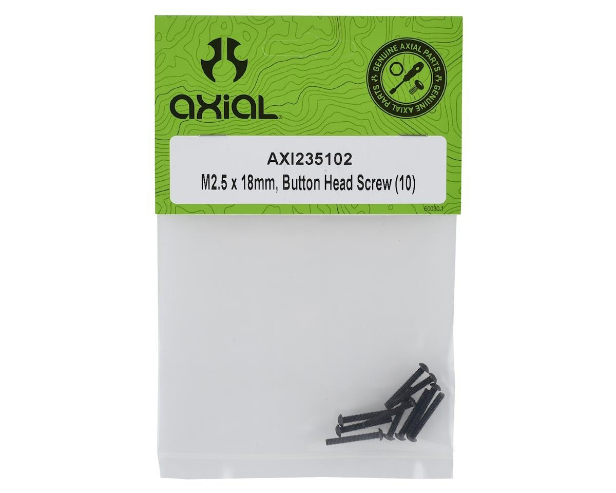 M2.5 x 18mm Button Head Screw Pack of 10 (AXI235102)