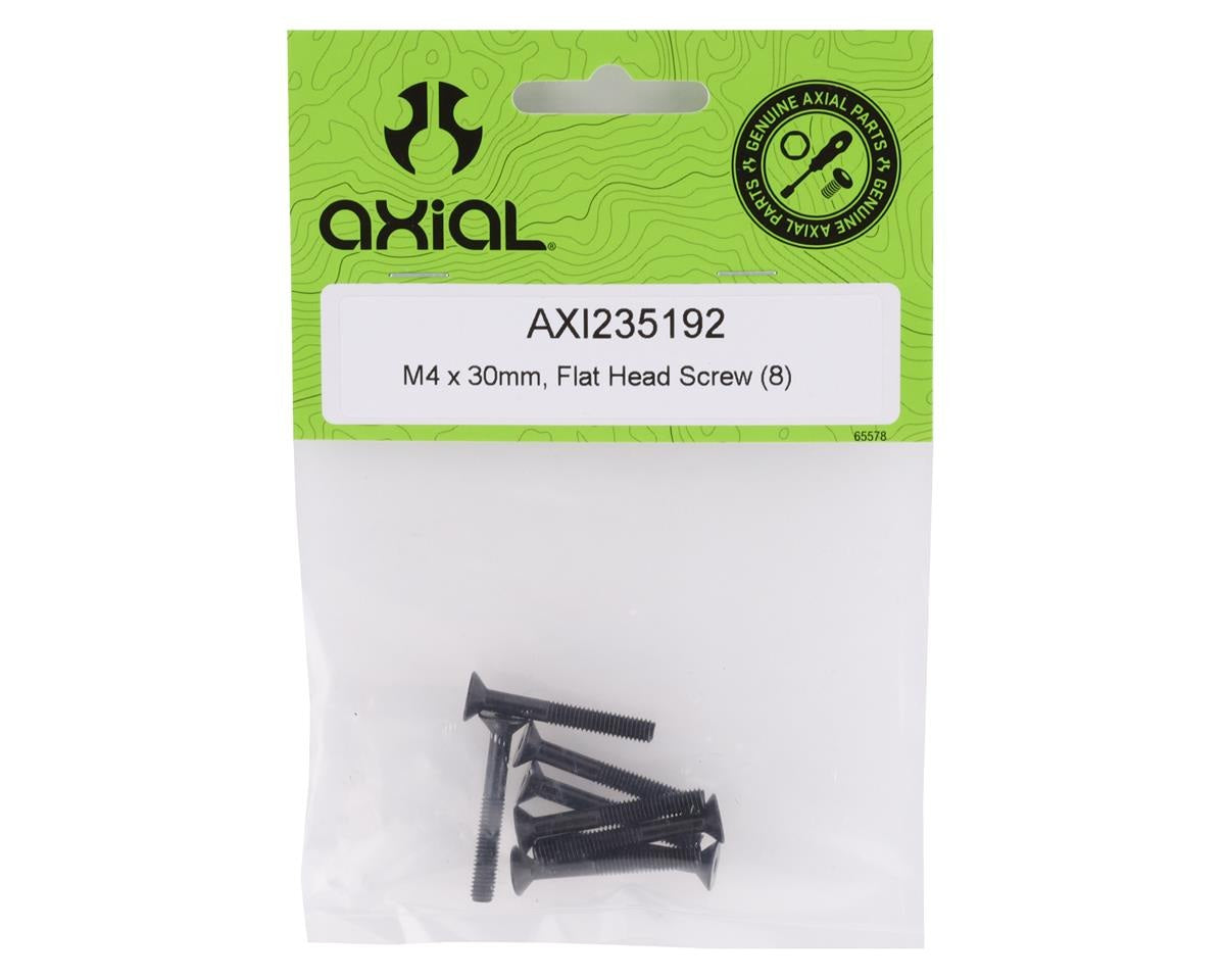 M4 x 30mm Flat Head Screws Pack of 8 (AXI235192)