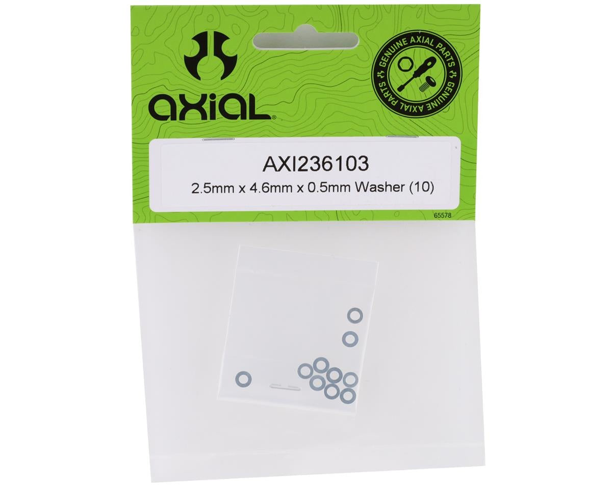 2.5mm x 4.6mm x 0.5mm Washers Set of 10 (AXI236103)