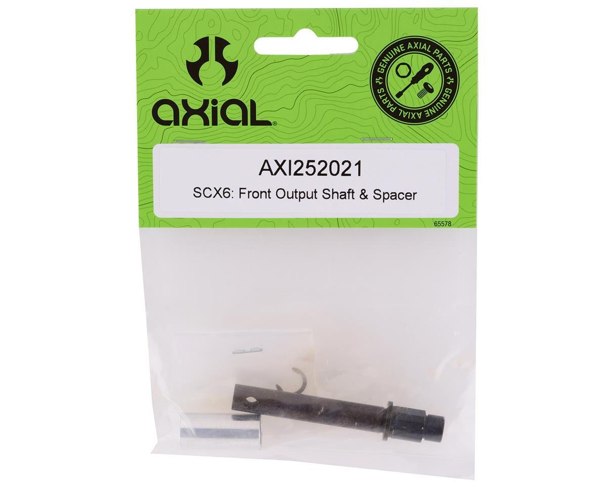 SCX6 Front Output Shaft & Spacer (AXI252021)