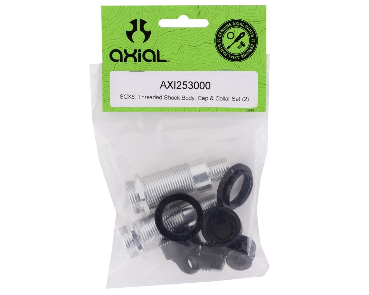 SCX6 Threaded Shock Body, Cap & Collar Set (2) (AXI253000)