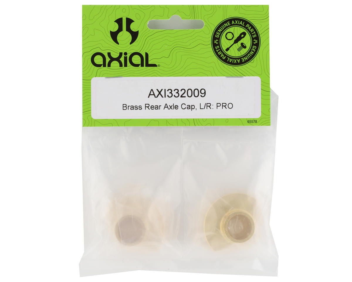 Brass Rear Axle Tube Caps Left/Right Pair (30g) (AXI332009)