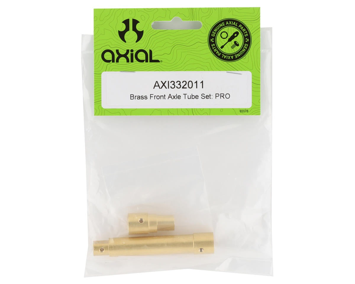 Brass Front Axle Tube Set PRO (60g) (AXI332011)