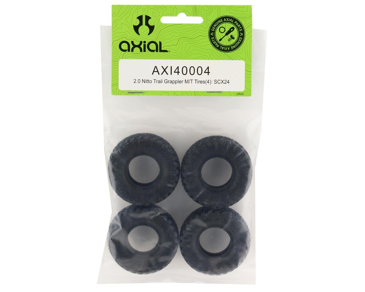 1.0 Nitto Trail Grappler M/T V2 Tires for Axial SCX24 (AXI40004)