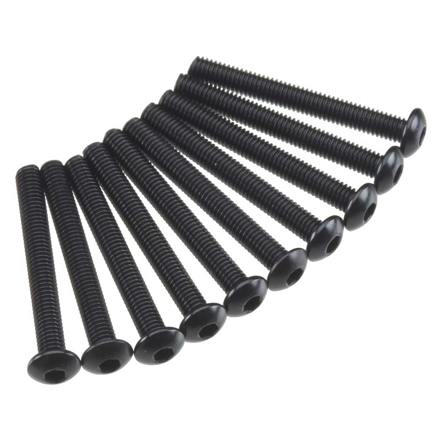 Hex Socket Button Head M3x25mm Black Screws Pack of 10 (AXIC0012)