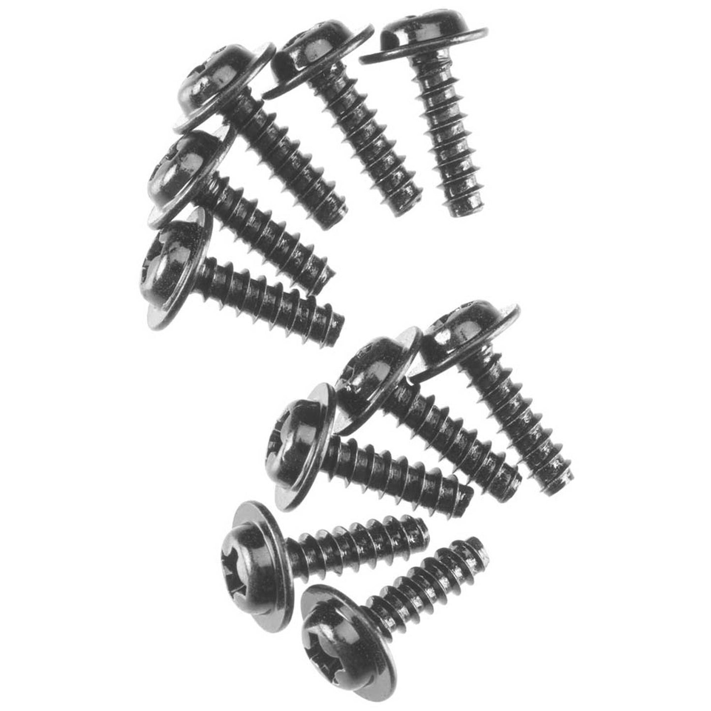M3x10mm Black Oxide Servo Flange Screws (Pack of 10) (AXIC0280)