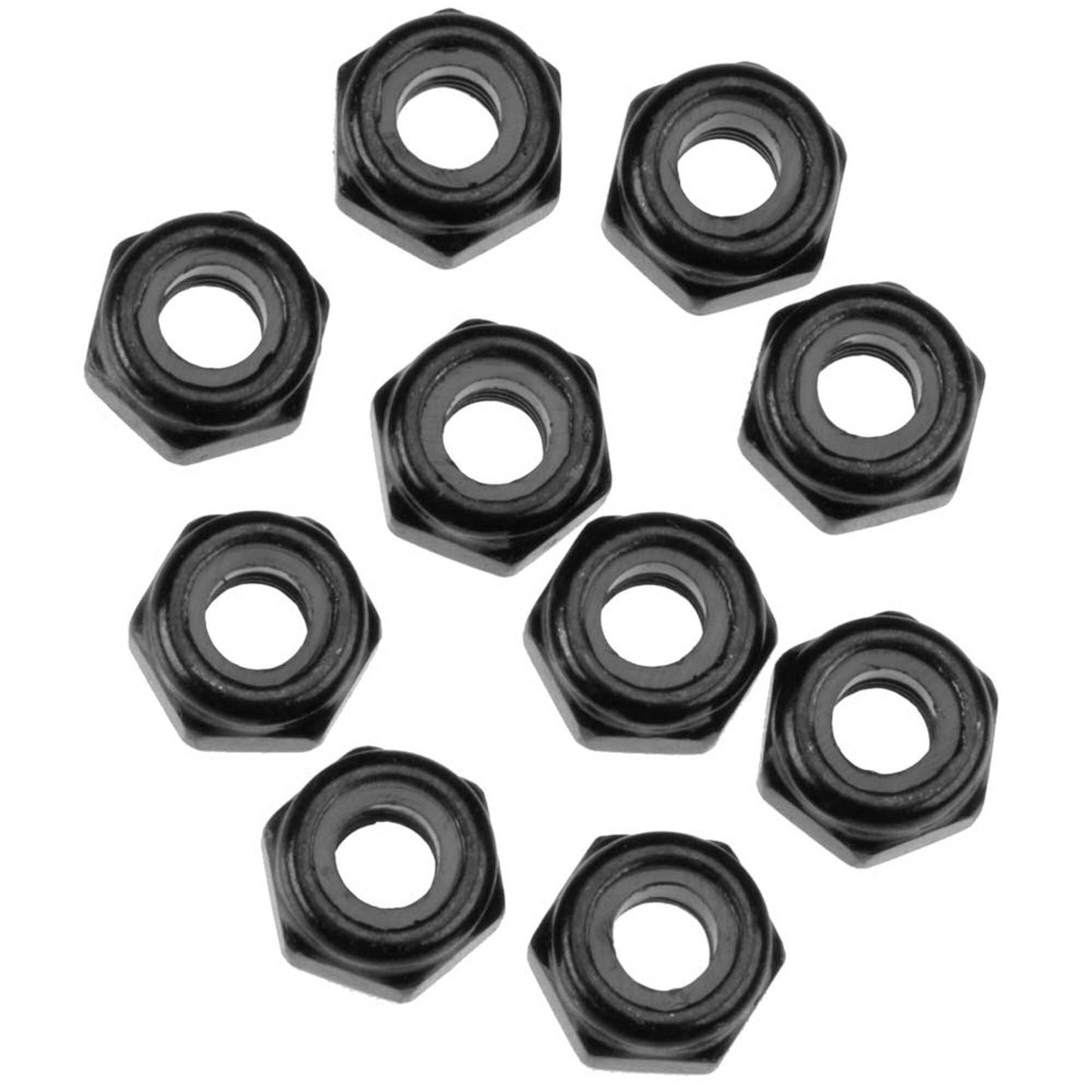 Nylon Locking Hex Nut M3 Black Pack of 10 (AXIC1053)