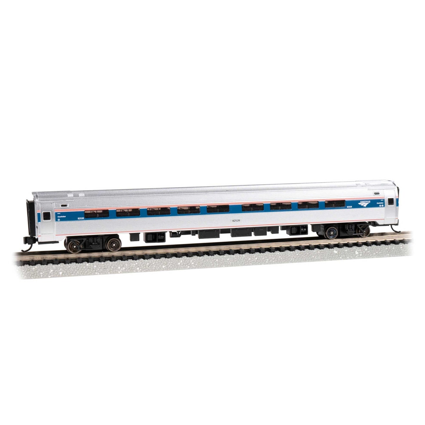 N Budd Amfleet Coach Class Passenger Car with Lighted Interior (BAC14173)