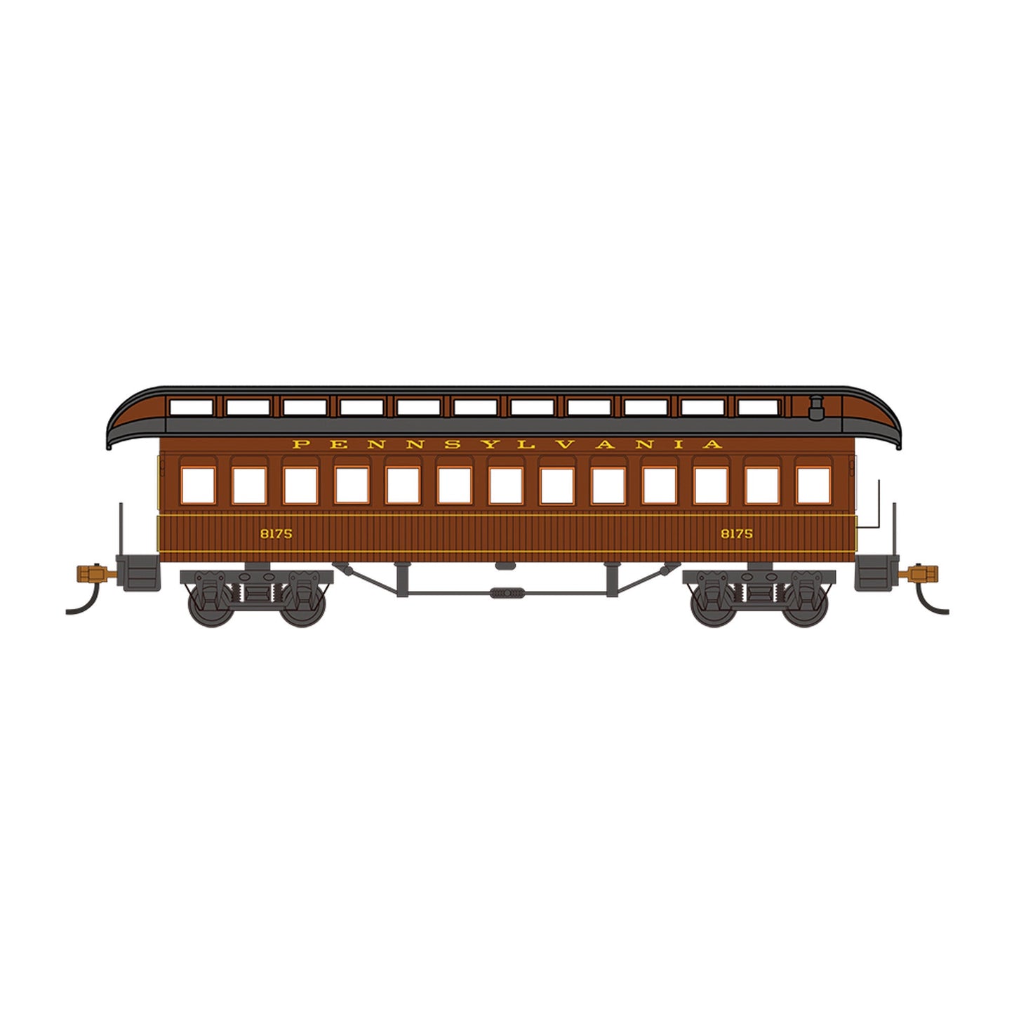 HO Old Time Coach PRR (BAC15102)