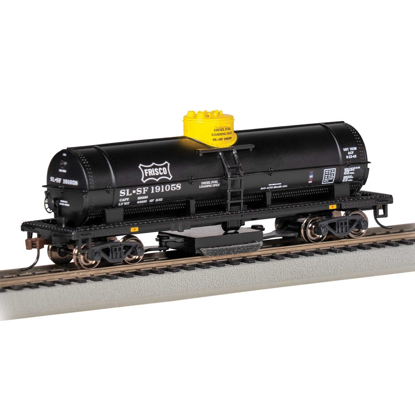HO Scale Track Cleaning Tank Car Frisco #191058 Diesel Fuel (BAC16309)