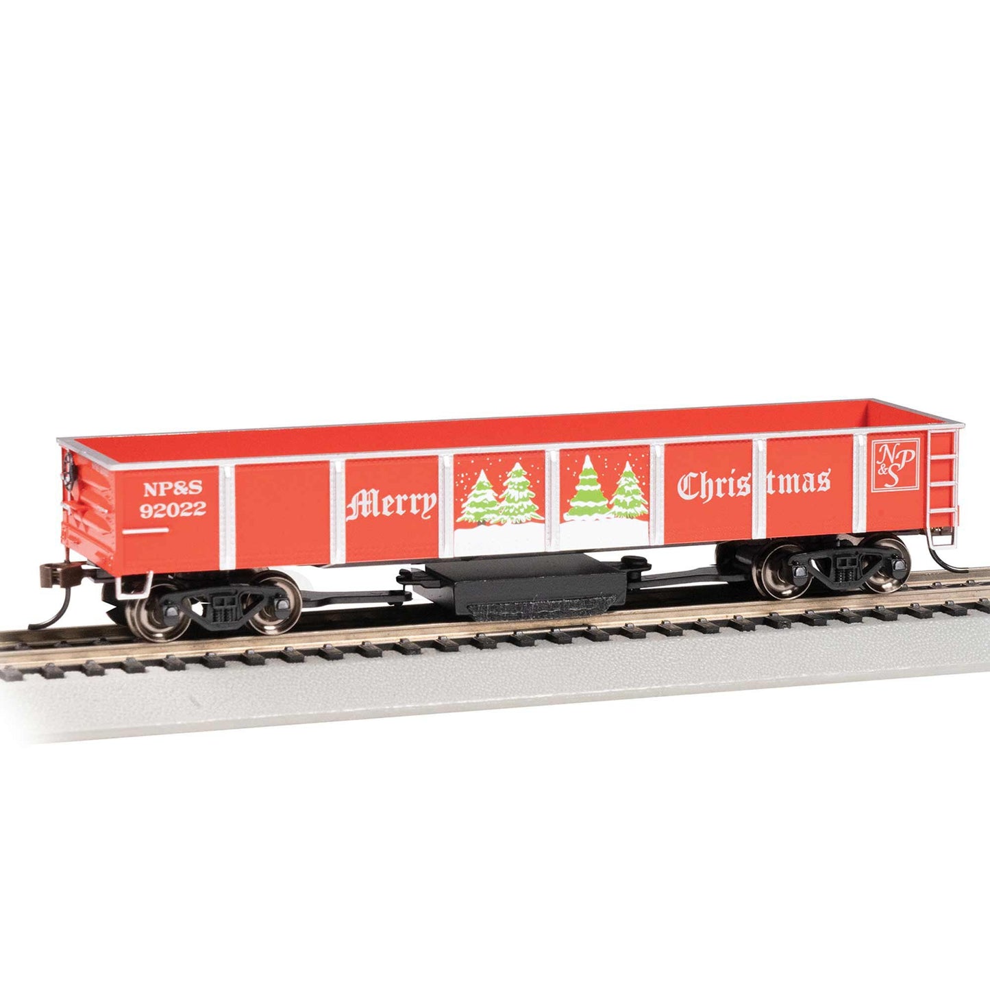 HO 40' Track Cleaning Car Christmas NP&S (BAC16343)