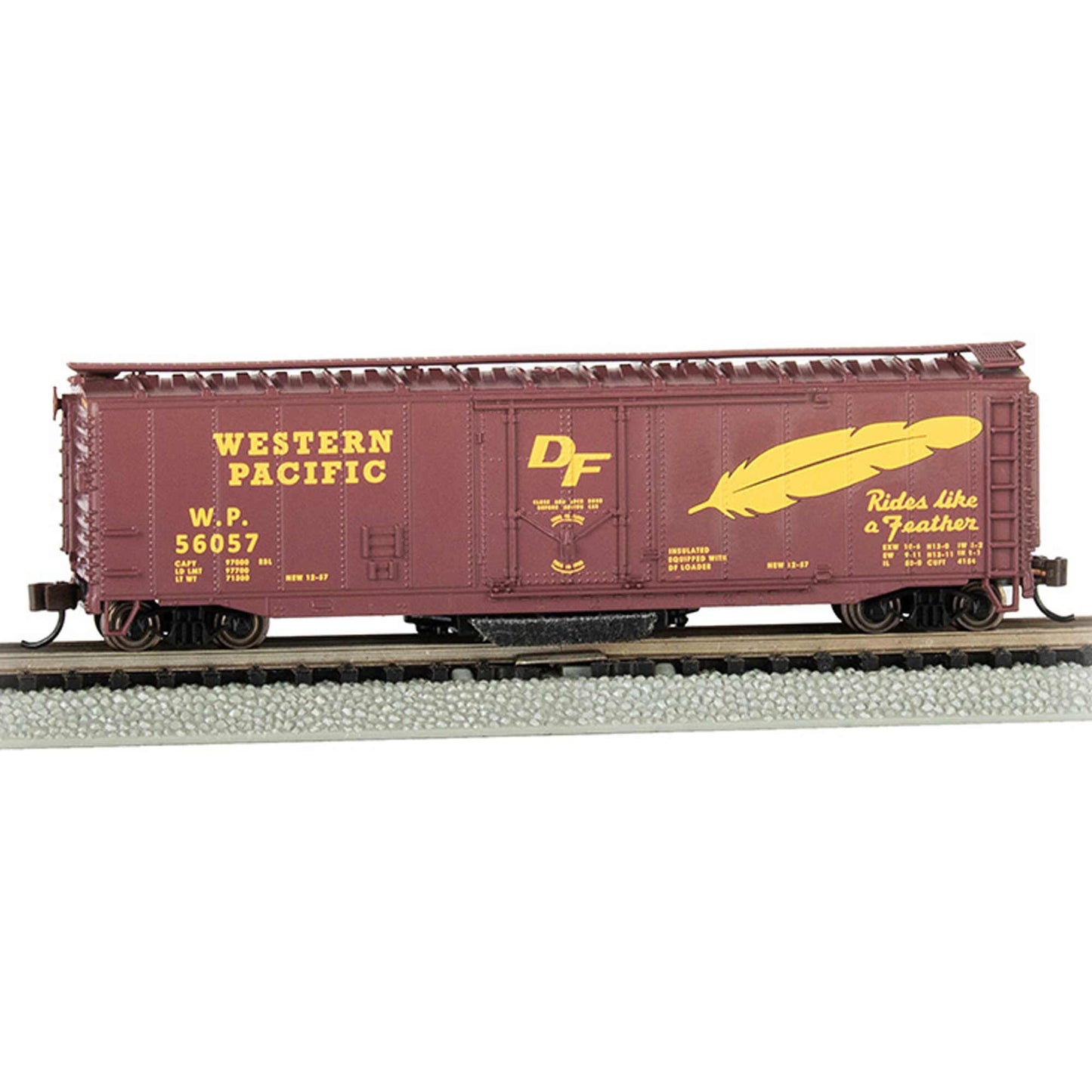 N Track Cleaning 50' Plug Box Car, WP (BAC16367)_1