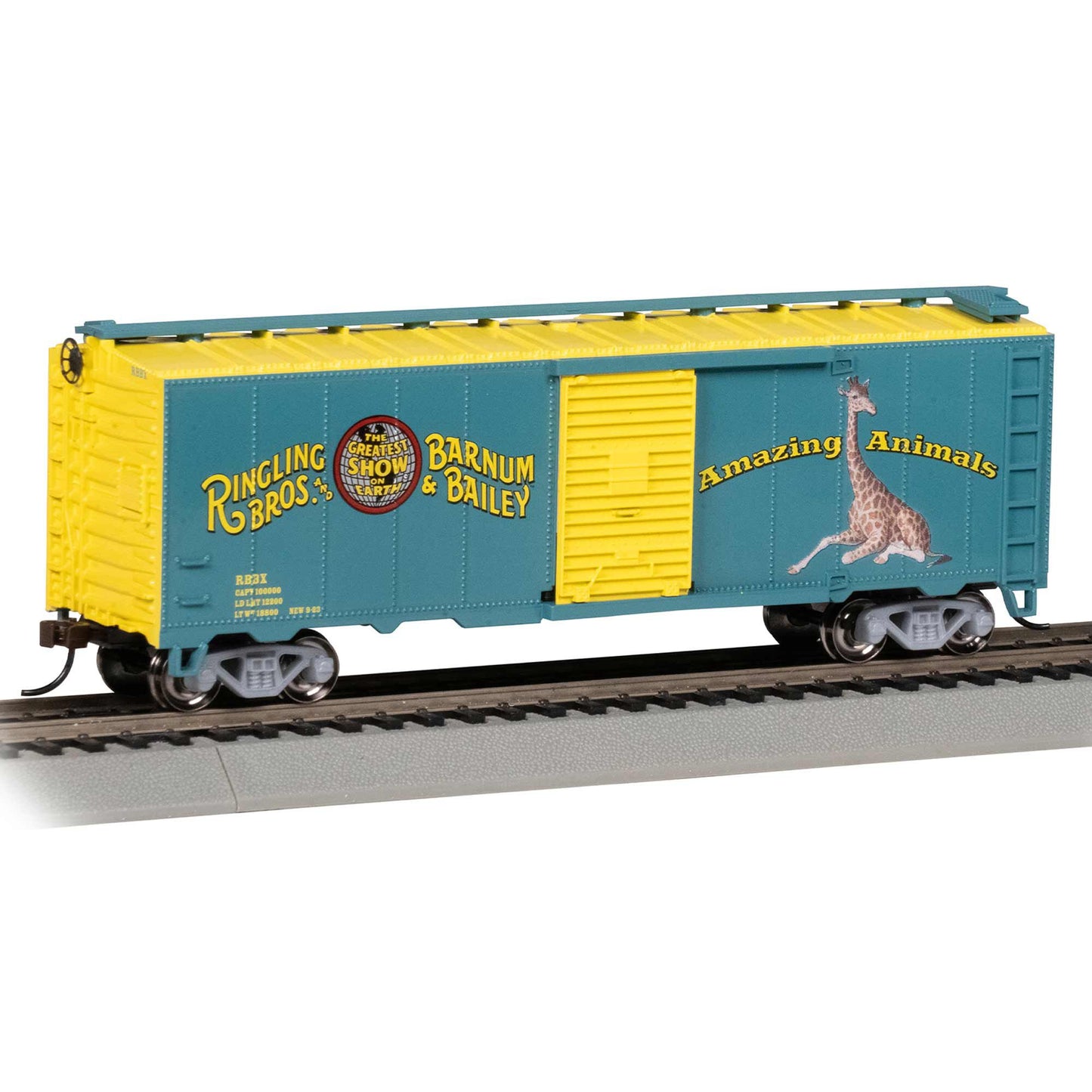 HO Ringling Brothers Giraffe Boxcar (BAC16616)