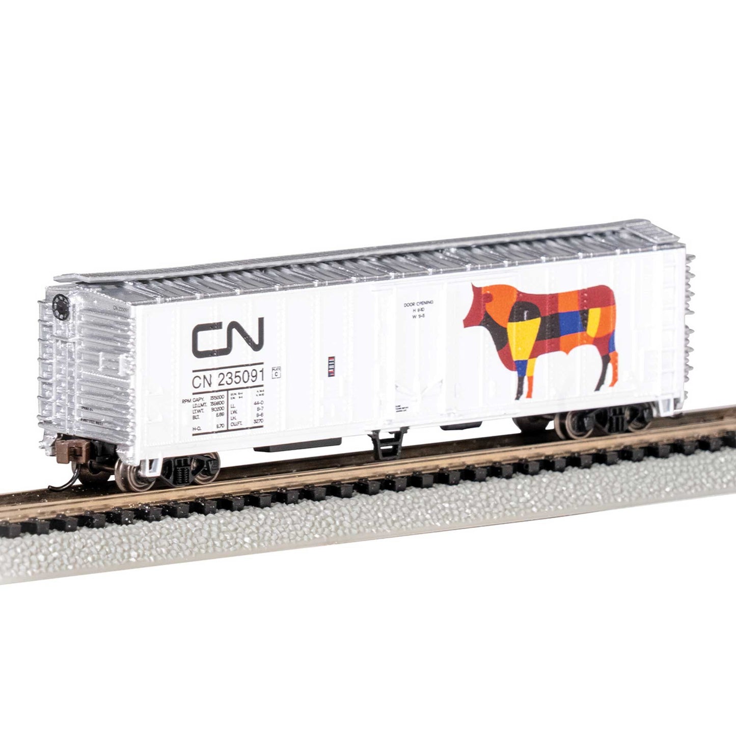ACF 50' Steel Reefer Canadian National #235091 N Scale (BAC17963)
