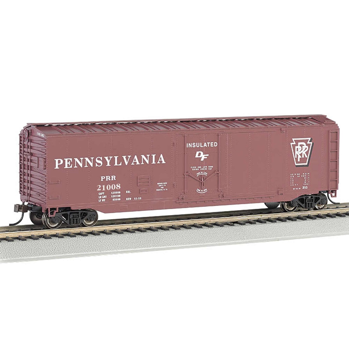 HO 50' Plug Door Box Car PRR #21008 (BAC18039)