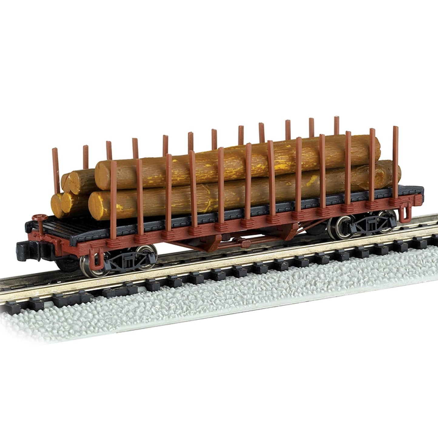 N ACF 40' Log Car HO Scale Model (1906-1935) (BAC18351)