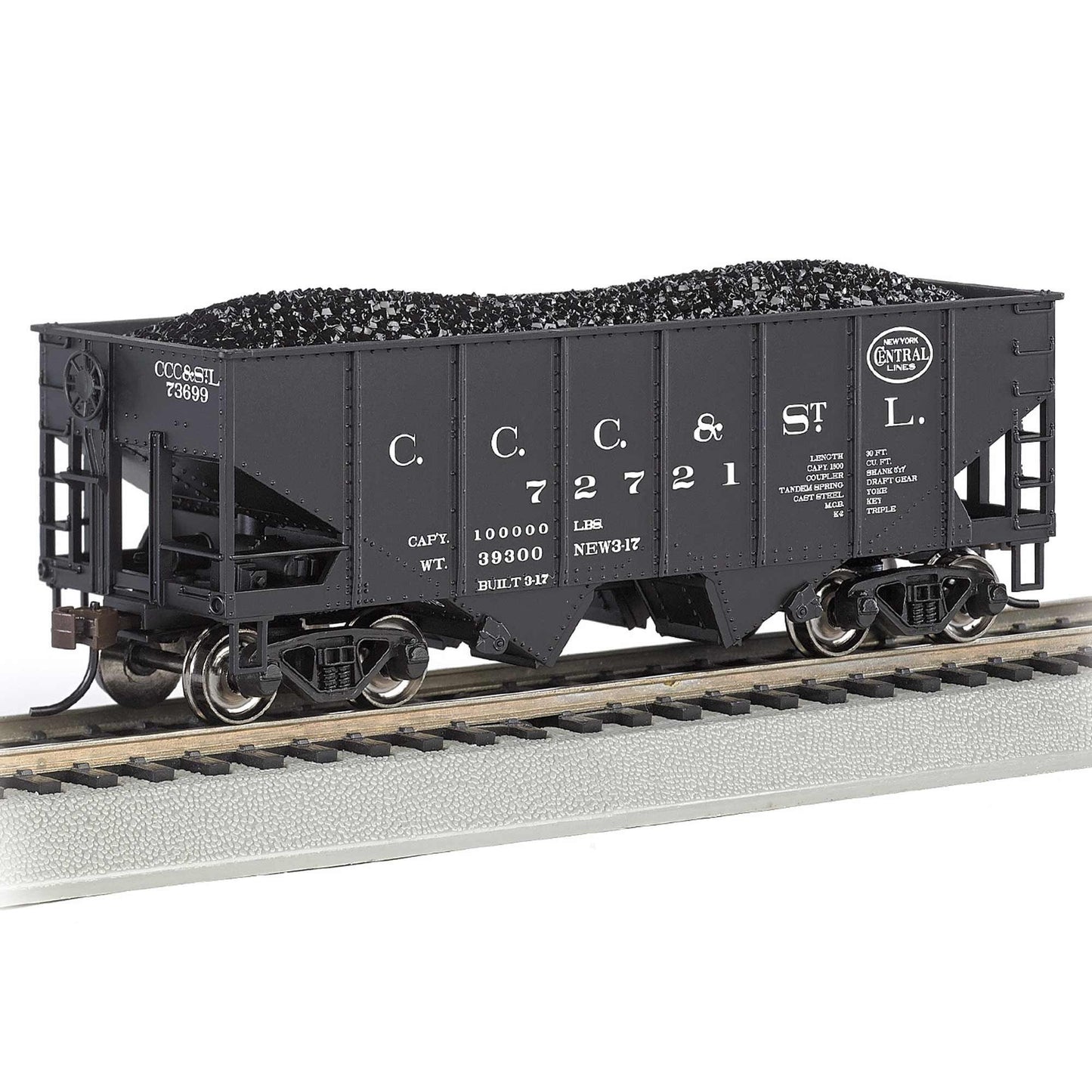 HO 55 Ton 2-Bay USRA Hopper NYC Big Four Model (BAC19517)