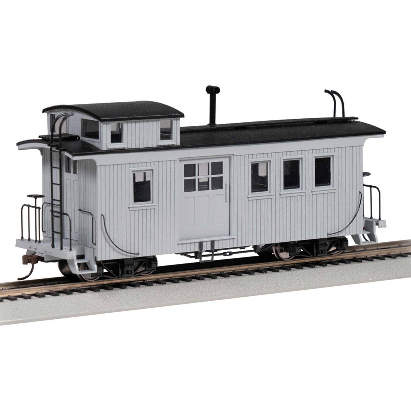 On30 Wood-Side Caboose Painted and Unlettered Red (BAC26704)