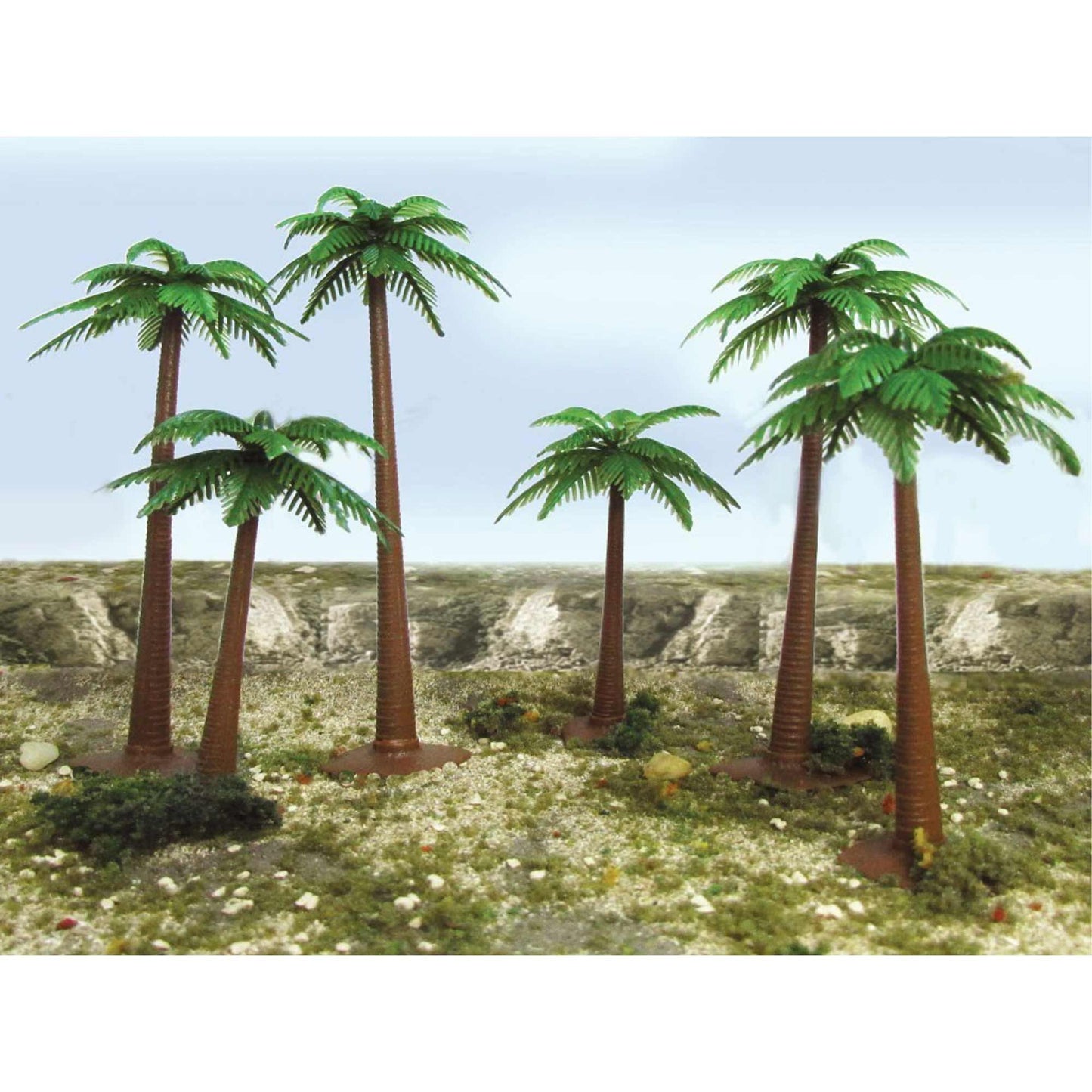 HO Palm Trees 4" - 6" (6 Per Box) (BAC32015)