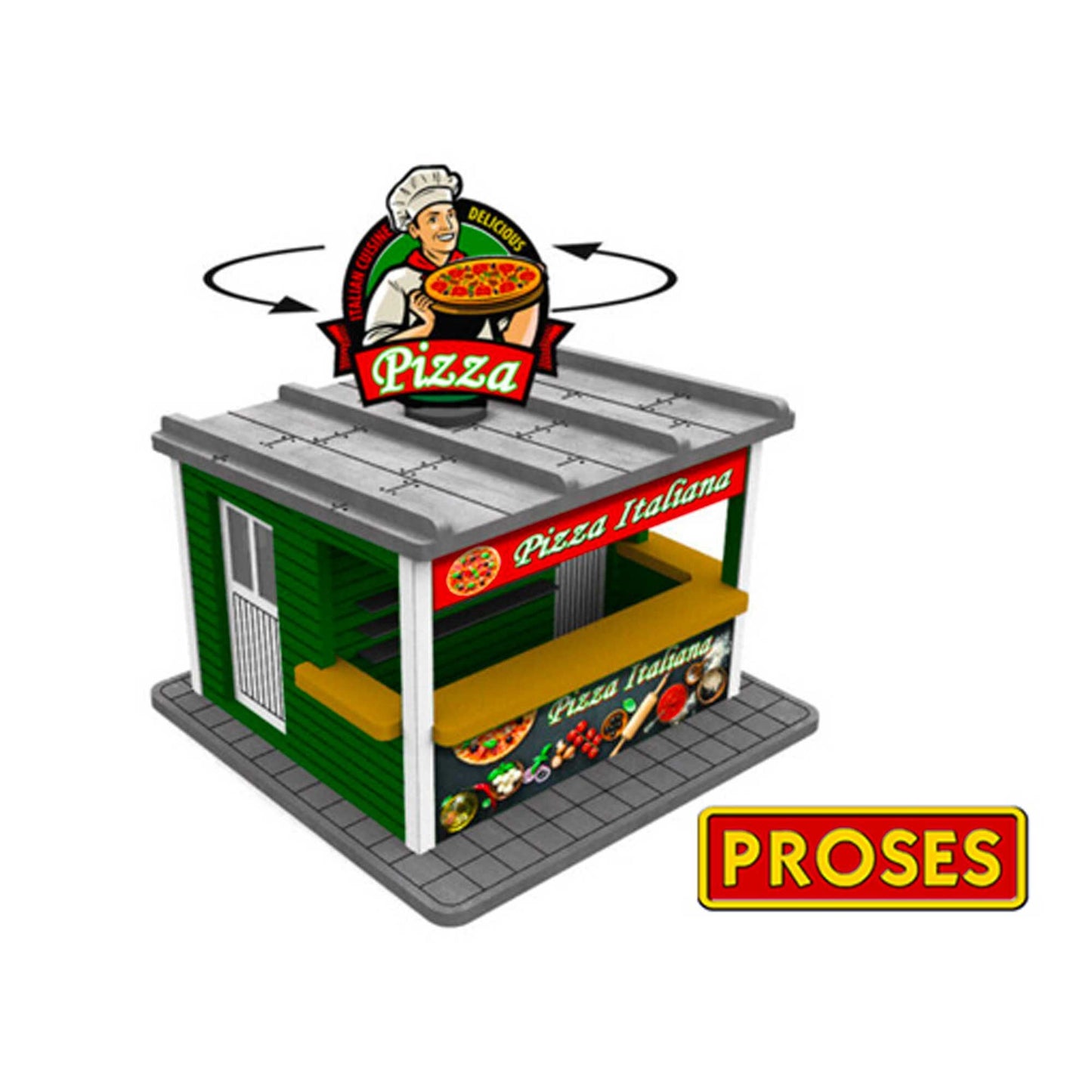 O Scale Pizza Stand (BAC39121)