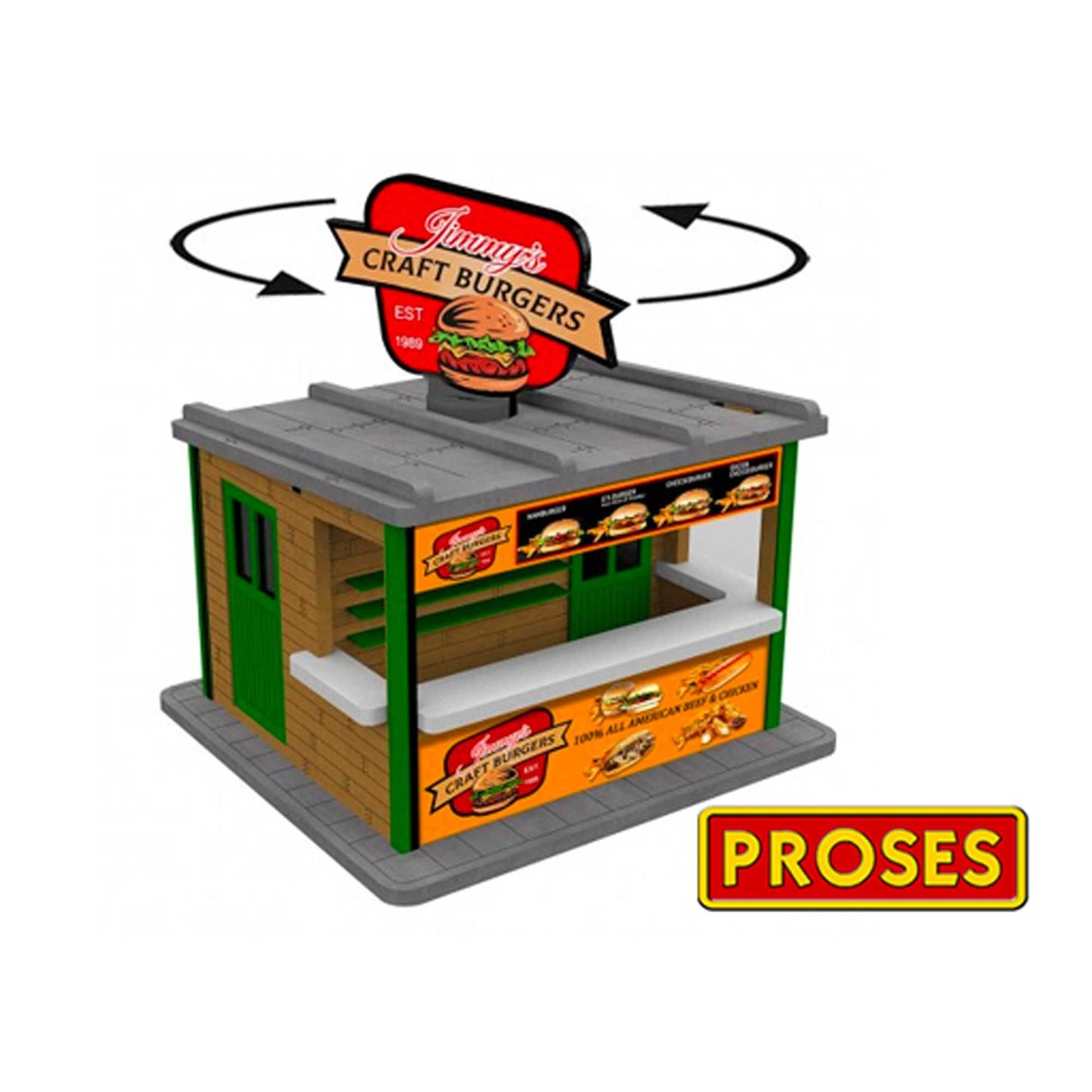 O Scale Jimmy's Burger Stand (BAC39122)