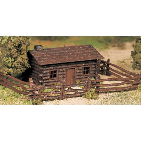 O Snap KIT Log Cabin with Rustic Fence (BAC45982)