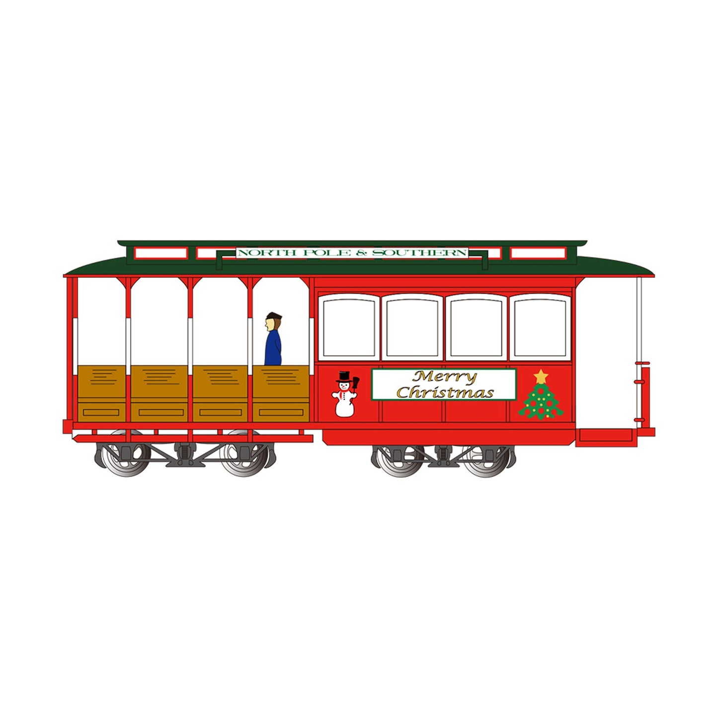 HO Cable Car Christmas (BAC60535)