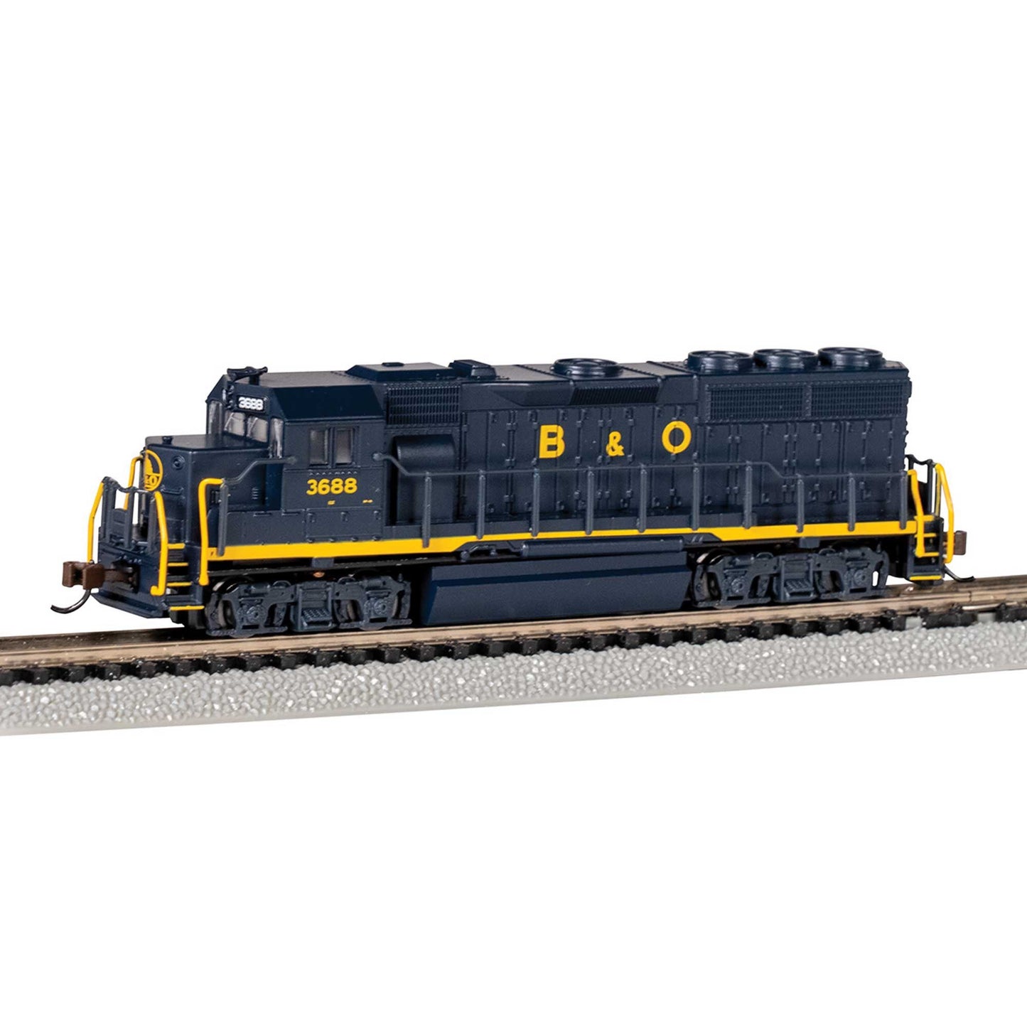 EMD GP40 Diesel Locomotive B&O #3688 with Dynamic Brakes N Scale (BAC63571)