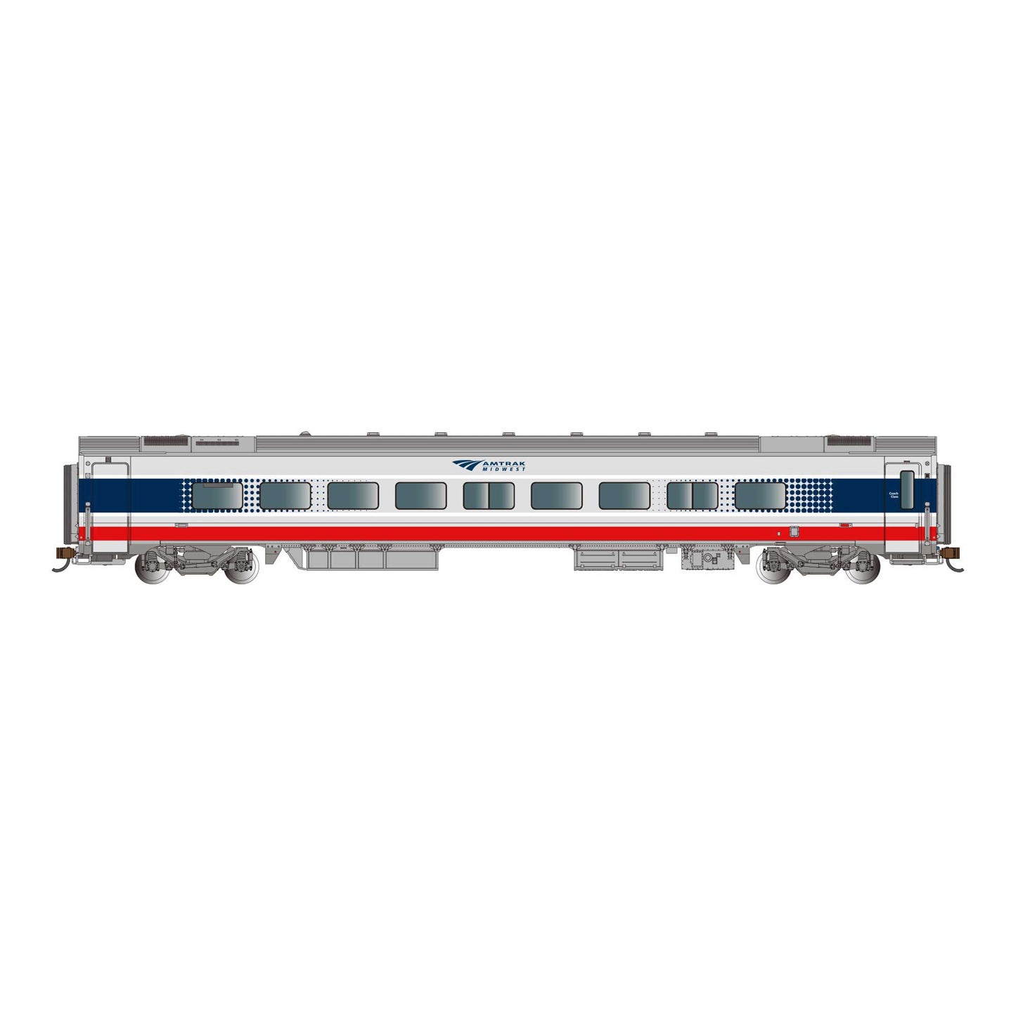 N Siemens Venture Passenger Coach Car with Lighted Interior - Amtrak Midwest #4002 (BAC74561)