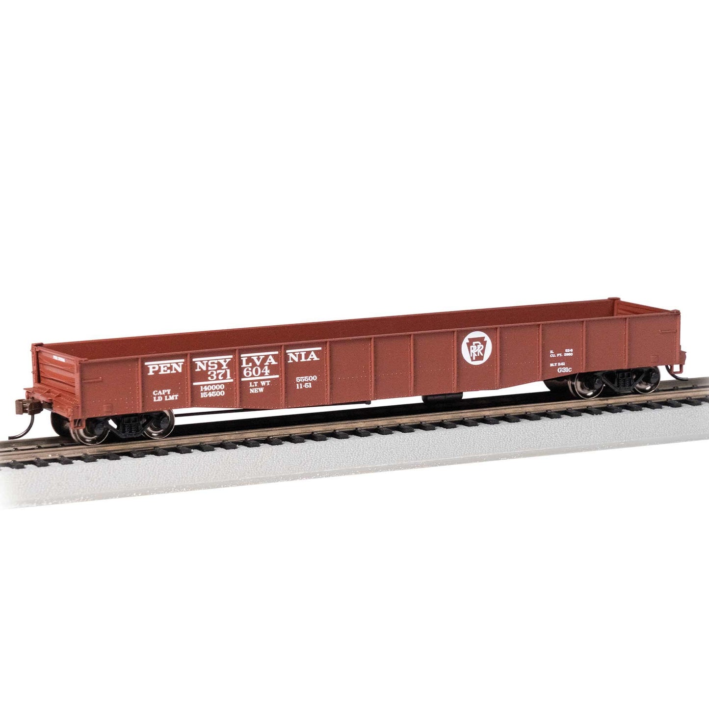 HO 50'6" Drop-End Gondola PRR #371604 (BAC74805)