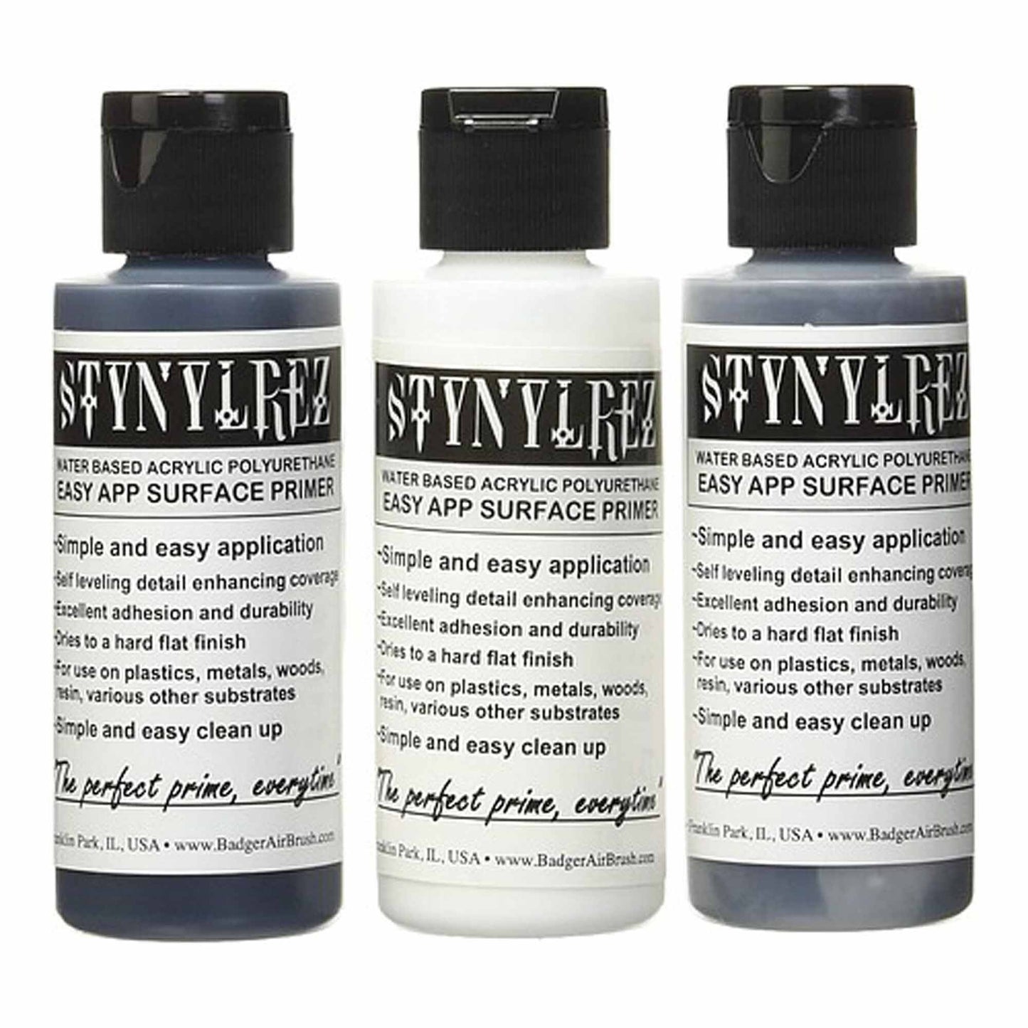 3 Tone Paint Pack - White, Gray, Black 2oz. (BADSNR-210)