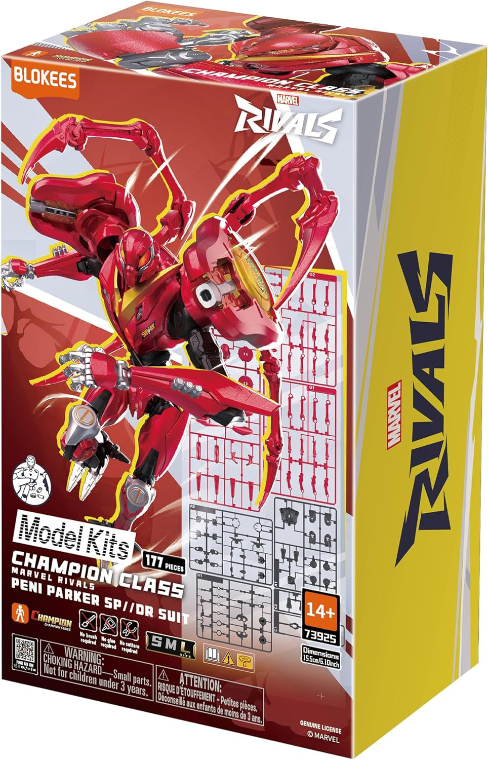 Peni Parker SP//dr Suit from Marvel Rivals Champion Series Snap Together Plastic Model Kit (BKE73925)