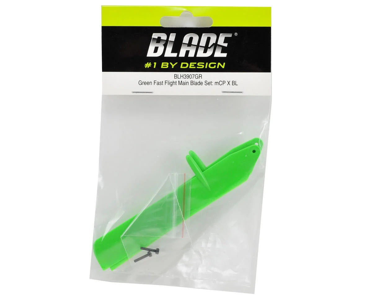 Fast Flight Main Blade Set Green for mCP X BL Helicopter (BLH3907GR)