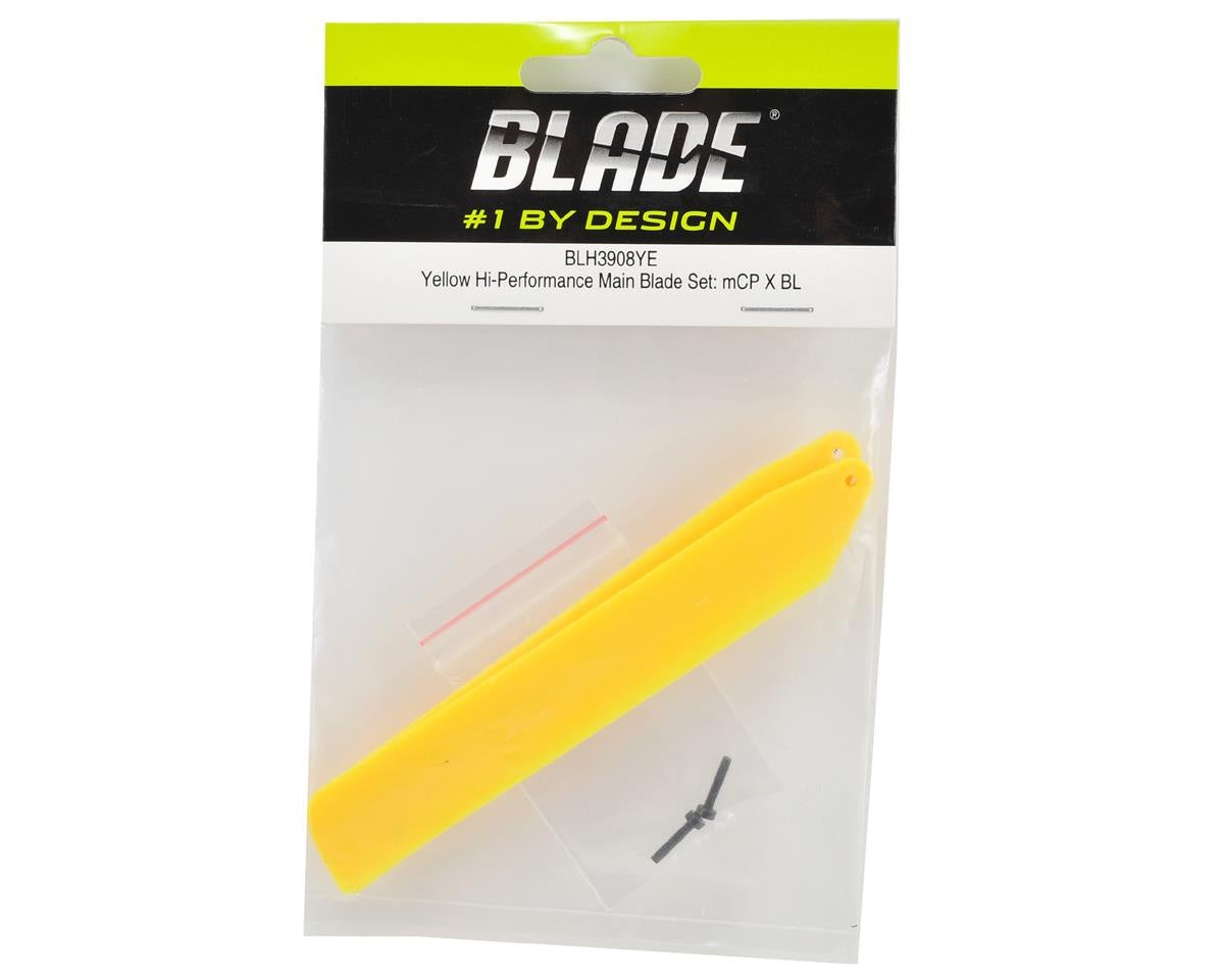 Hi-Performance Main Blade Set for mCP X BL (Yellow) (BLH3908YE)
