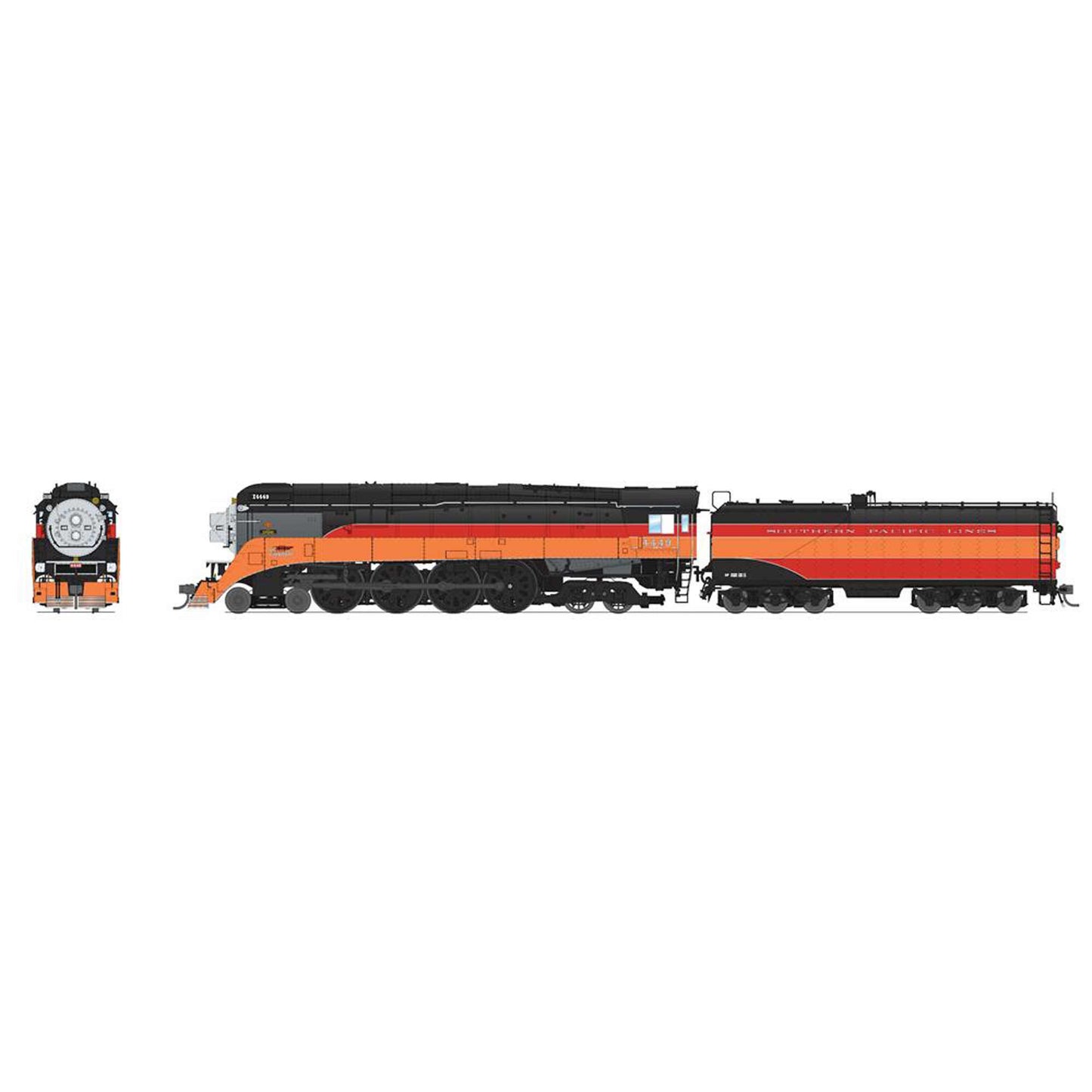 HO GS-4 4-8-4 Locomotive SP #4449 Plastic Model (BLI7610)