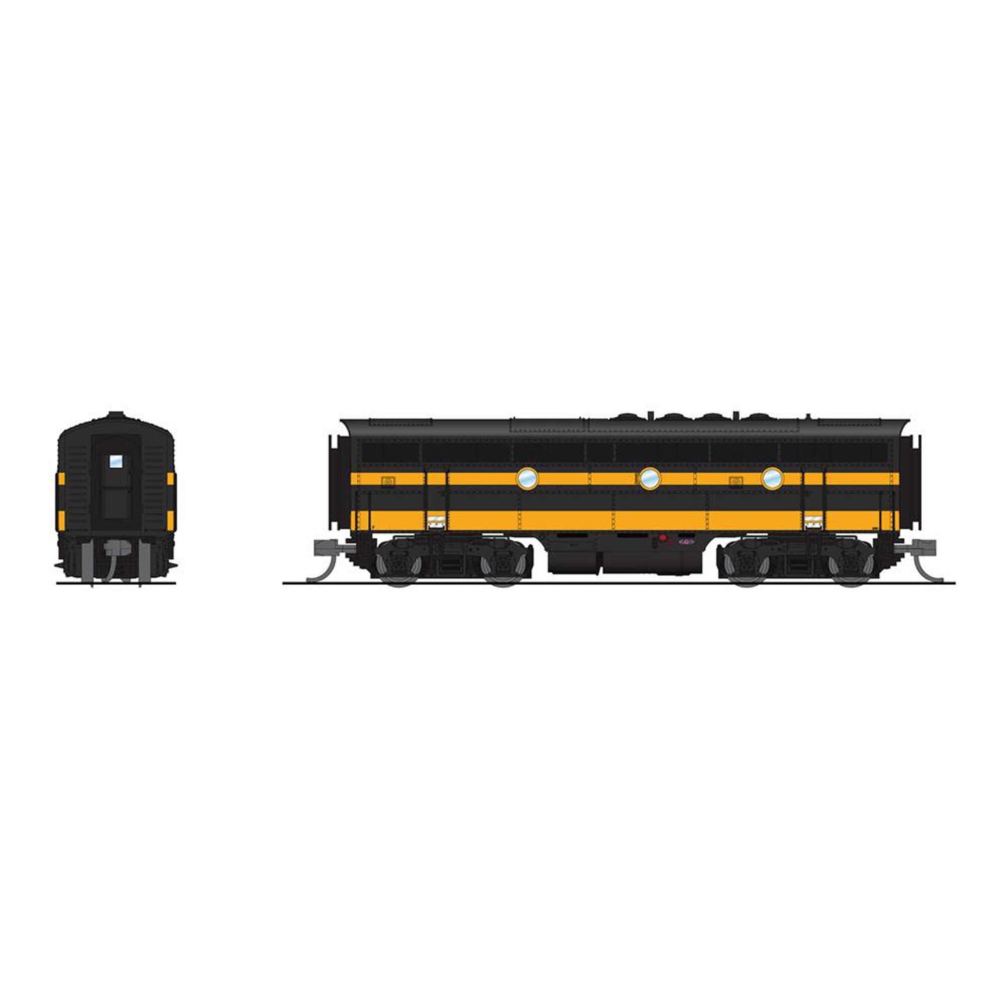 N EMD F3B Locomotive Black & Yellow Paragon4 SLSF #5101 (BLI7731)