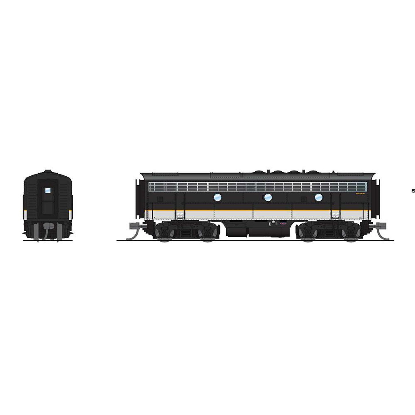 N EMD F3B Locomotive Tuxedo Scheme with Paragon4 Sound (BLI7737)