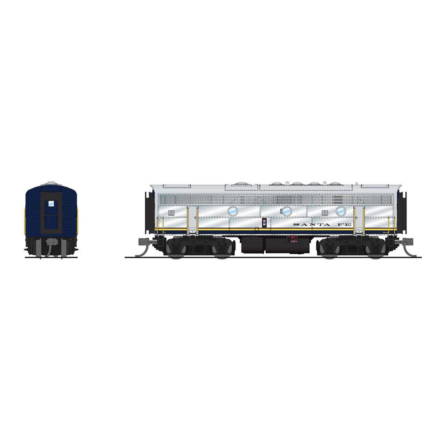 N EMD F7B Locomotive Bluebonnet Paragon4 ATSF #351A (BLI7765)