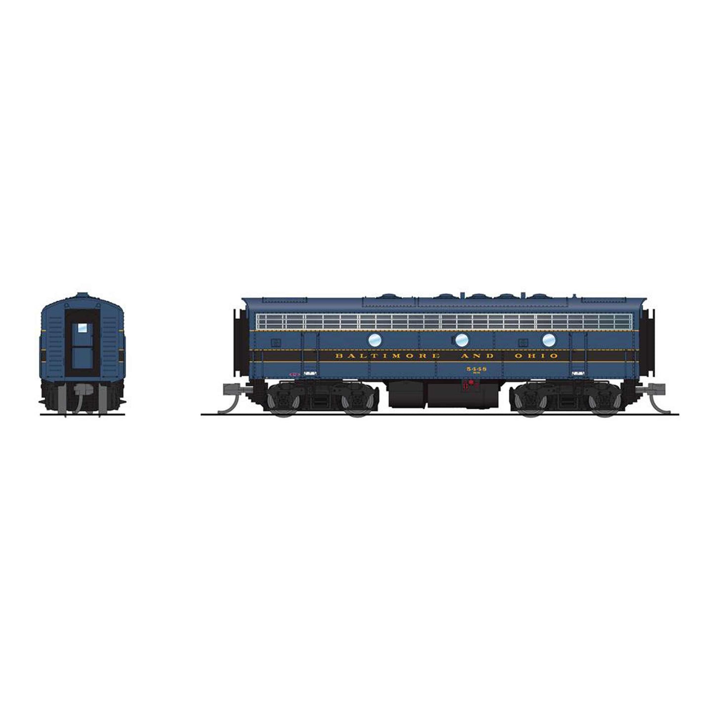 N EMD F7B Locomotive with Paragon4 Sound B&O #5456 (BLI7767)