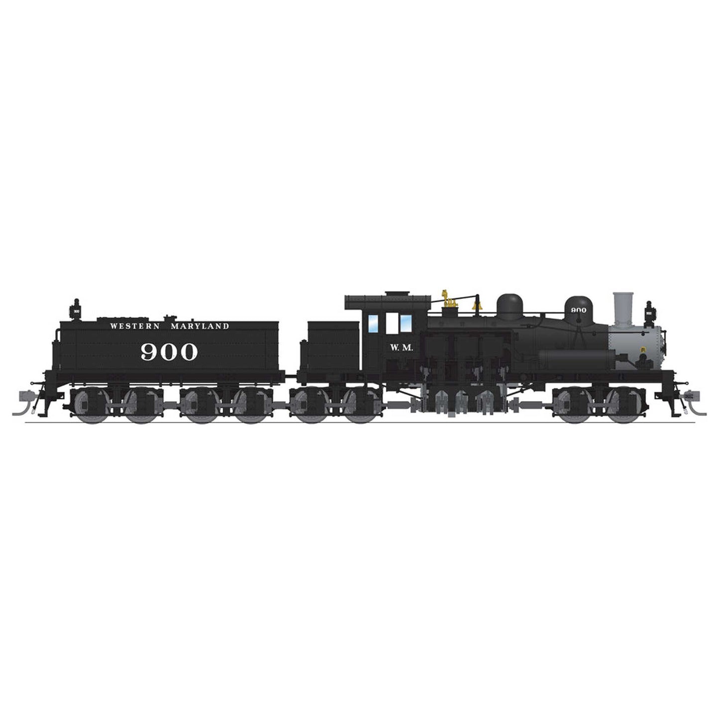 HO Class D 4 Truck Shay Locomotive WM #900 with Paragon 4 (BLI7819)