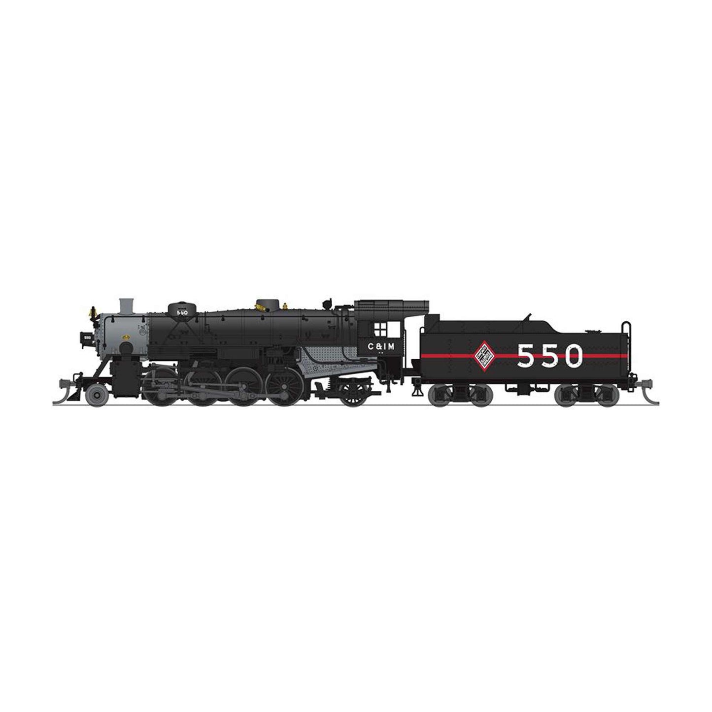 N USRA Light Mikado 2-8-0 Steam Locomotive CIM #551 Paragon4 (BLI7853)
